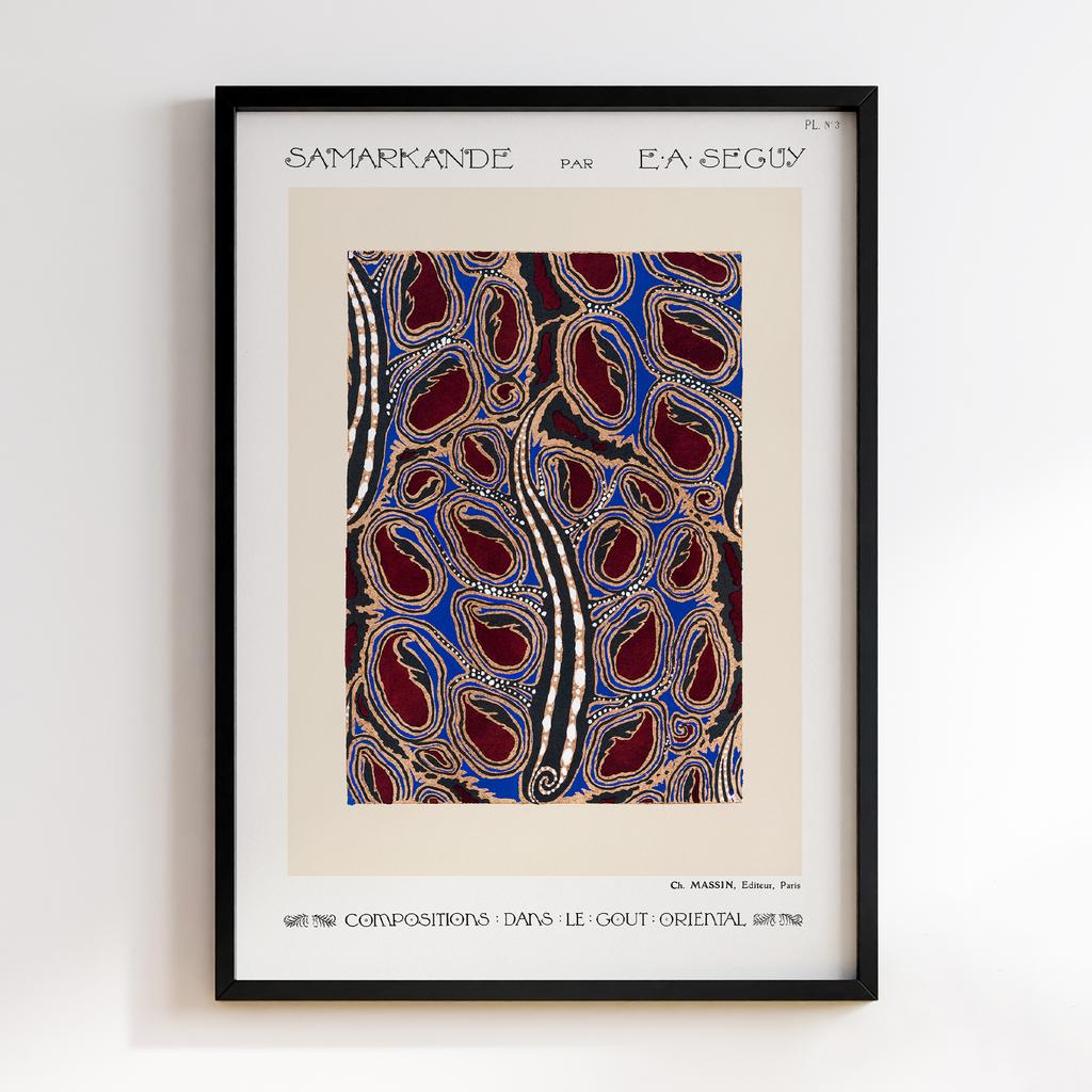 Постер Emile-Alain Séguy Art Nouveau Pattern Samarkande 1914 EAS10