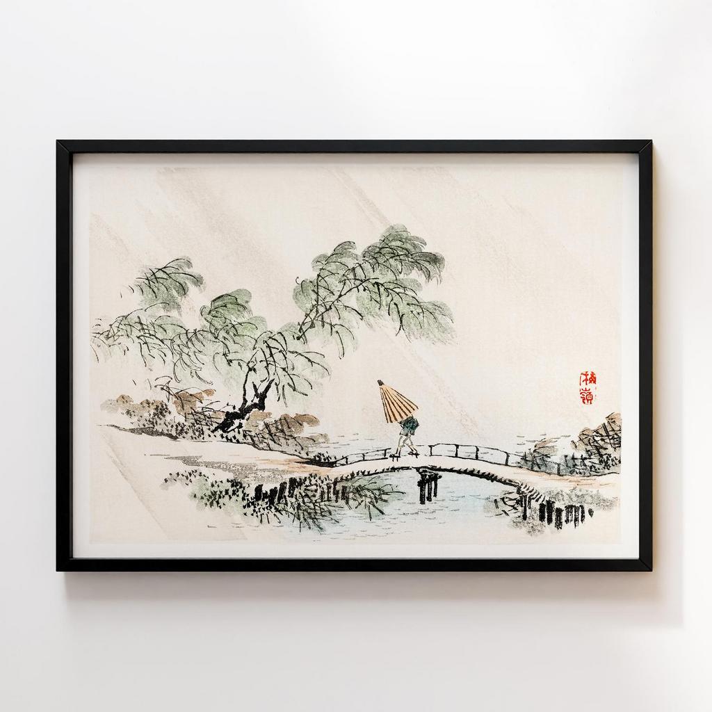 Постер Kono Bairei Gakan A Man Crossing the Bridge #1