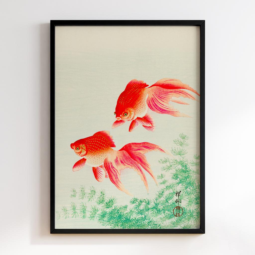 Постер Two veil goldfish (1926) by Ohara Koson (1877-1945)