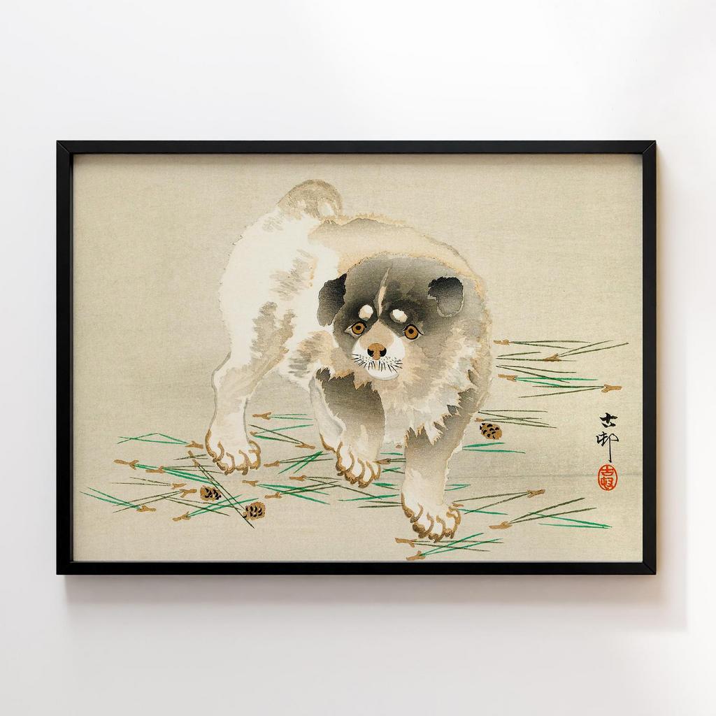 Постер Young dog (1900 - 1930) by Ohara Koson (1877-1945)