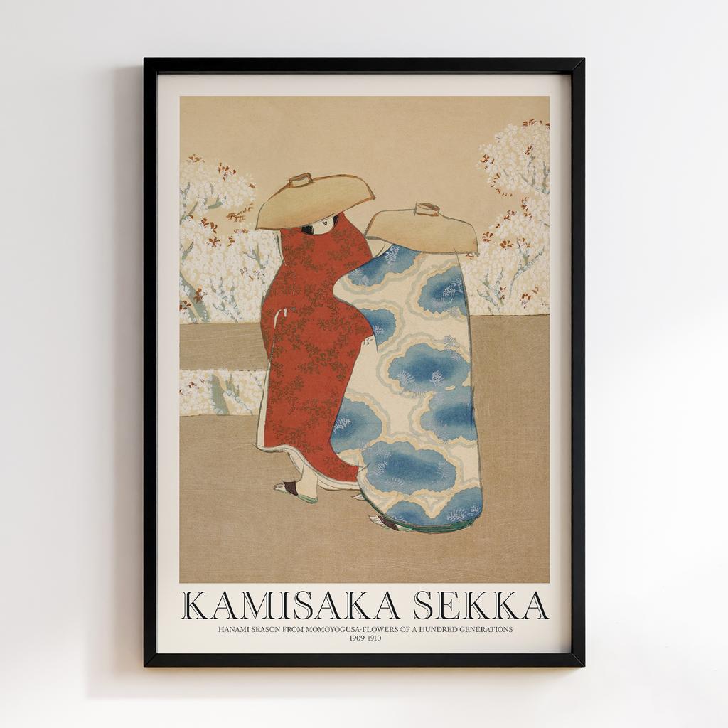 Постер Hanami season from Momoyogusa–Flowers of a Hundred Generations (ca. 1909–1910) by Kamisaka Sekka #2