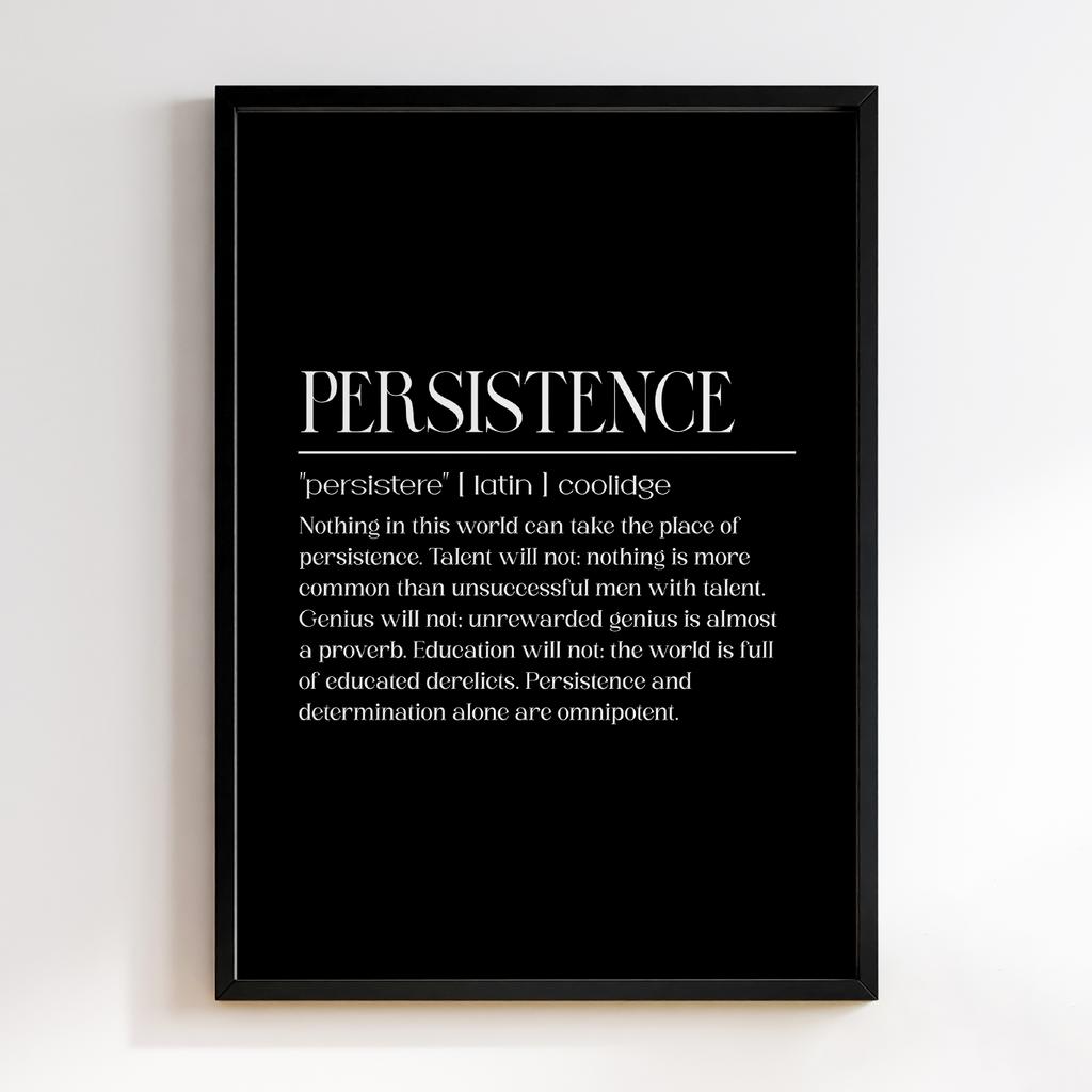 PERSISTENCE BLACK
