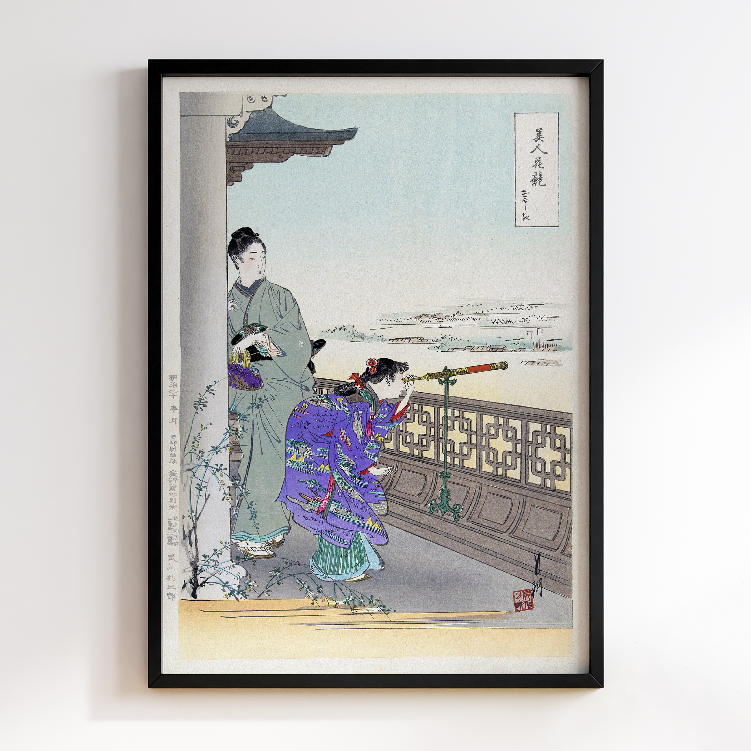 The Binoculars (1887–1896) by Ogata Gekko