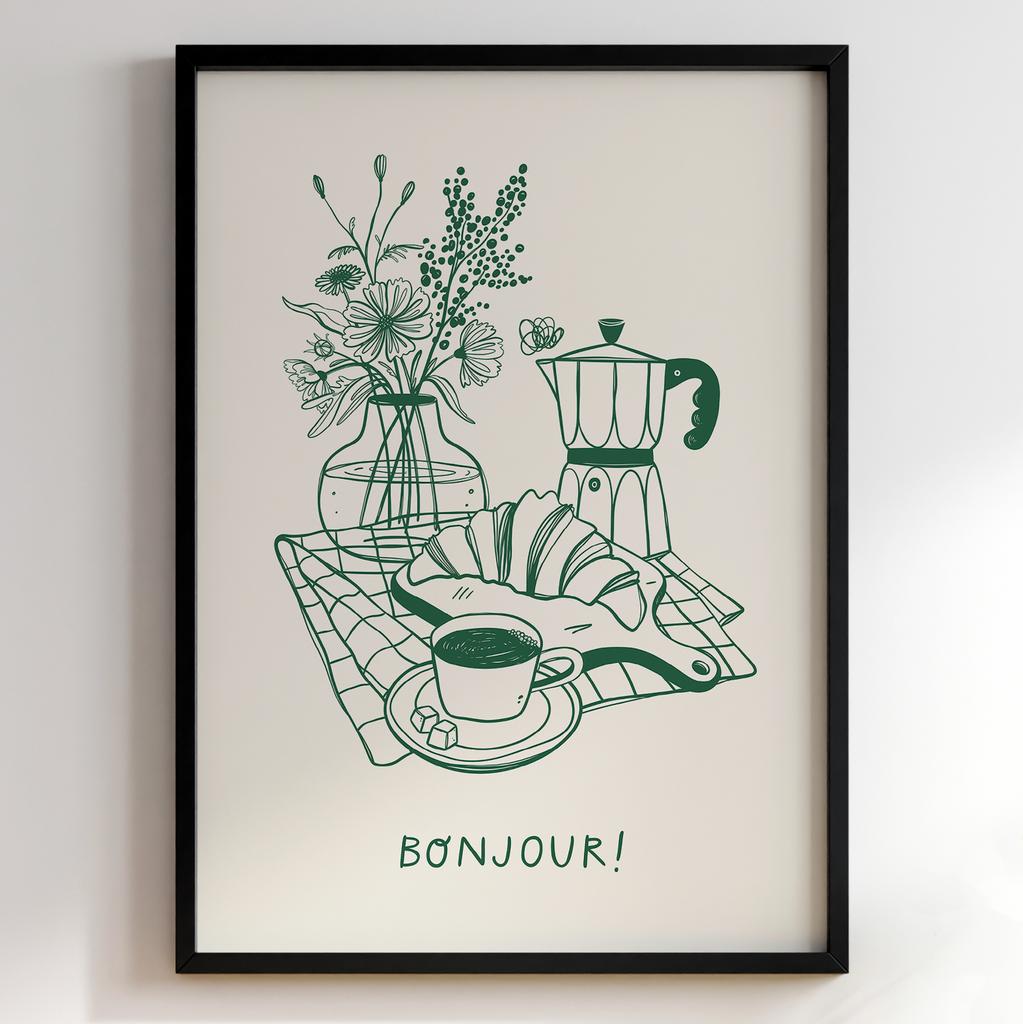 Постер з кавою | Cтильна картина для кавʼярень