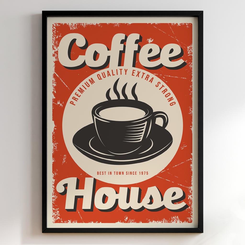 Постер з кавою | Cтильна картина для кавʼярень