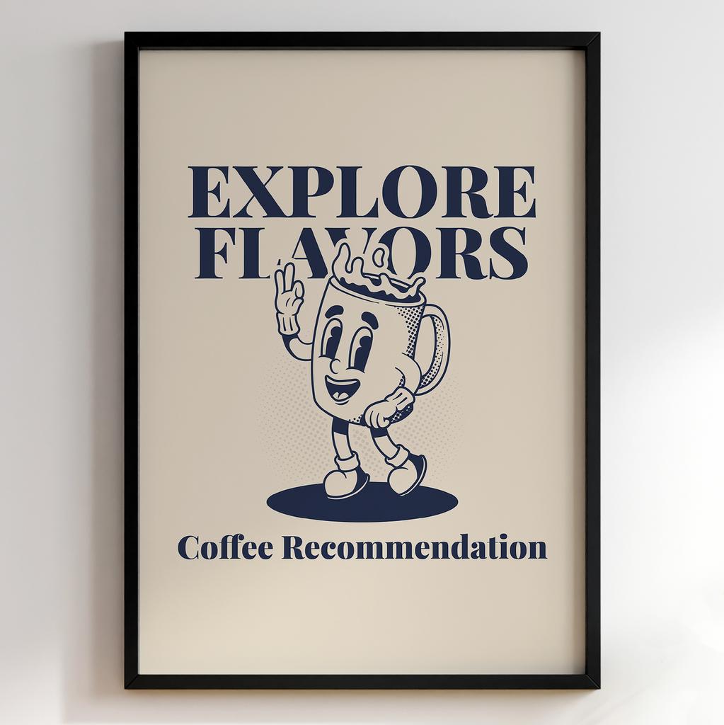 Постер з кавою | Cтильна картина для кавʼярень