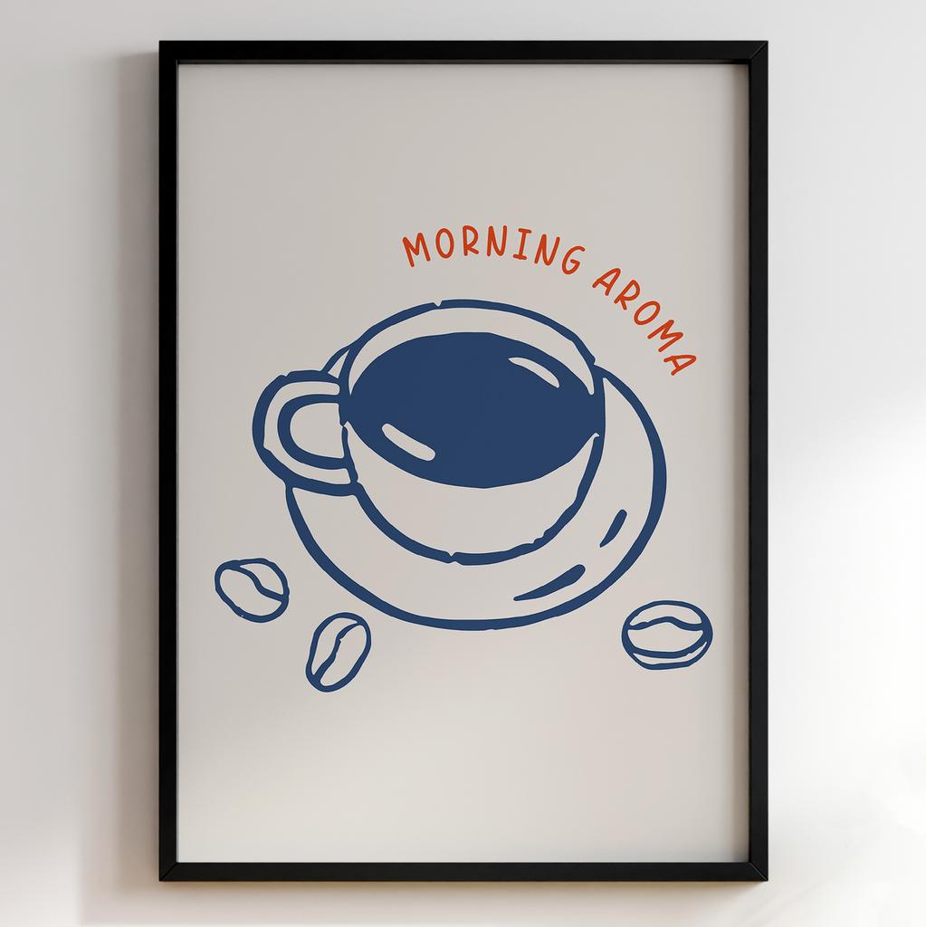 Постер з кавою | Cтильна картина для кавʼярень