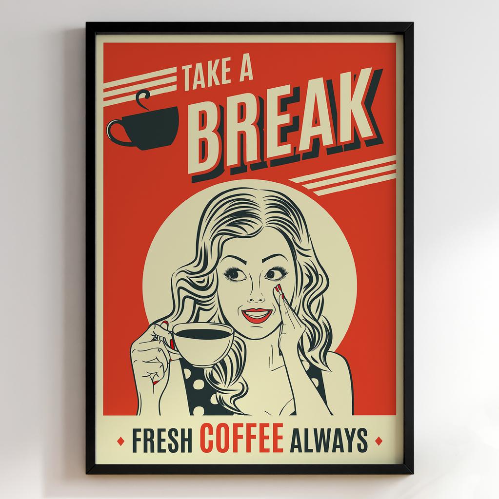 Постер з кавою | Cтильна картина для кавʼярень