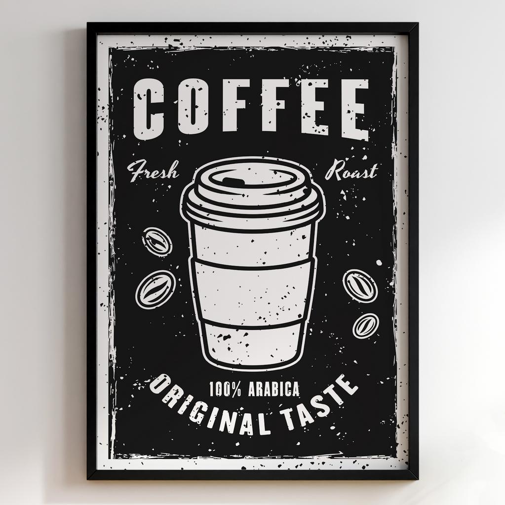 Постер з кавою | Cтильна картина для кавʼярень