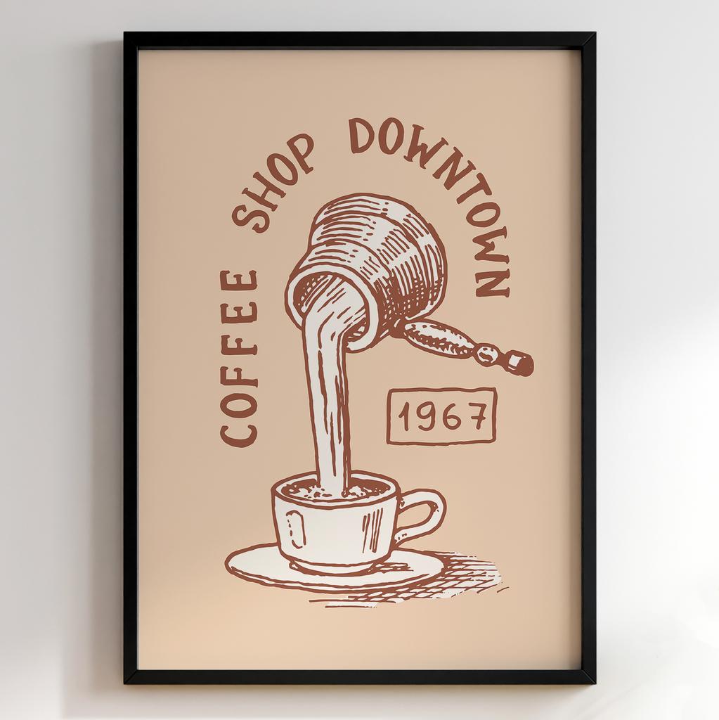 Постер з кавою | Cтильна картина для кавʼярень