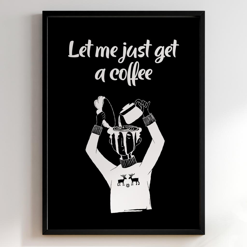Постер з кавою | Cтильна картина для кавʼярень