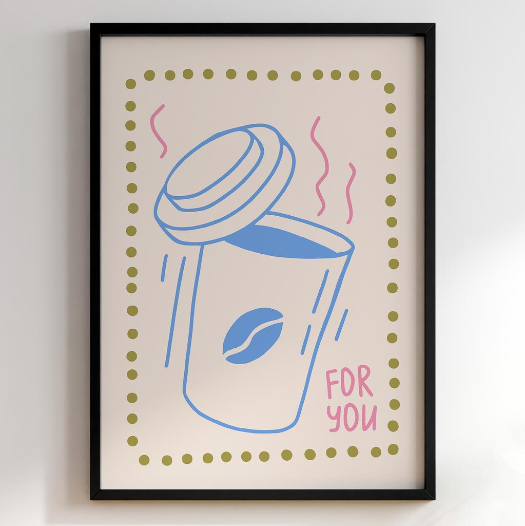 Постер з кавою | Cтильна картина для кавʼярень