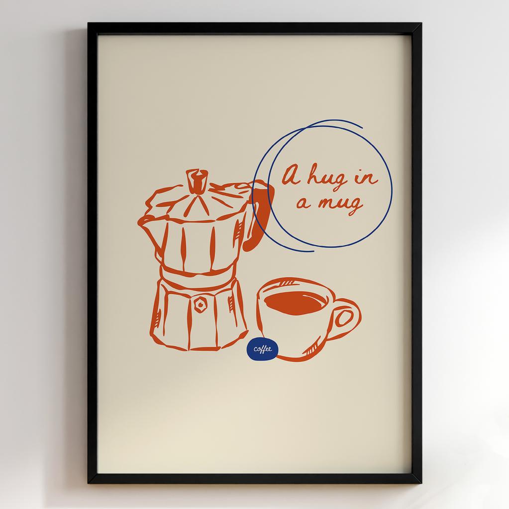 Постер з кавою | Cтильна картина для кавʼярень