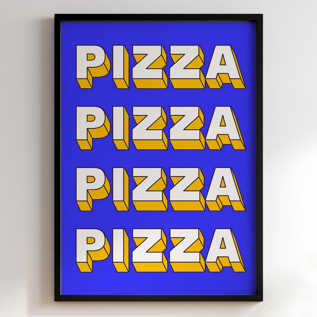 Постер з їжею для кухні | Яскравий арт у ретро-стилі