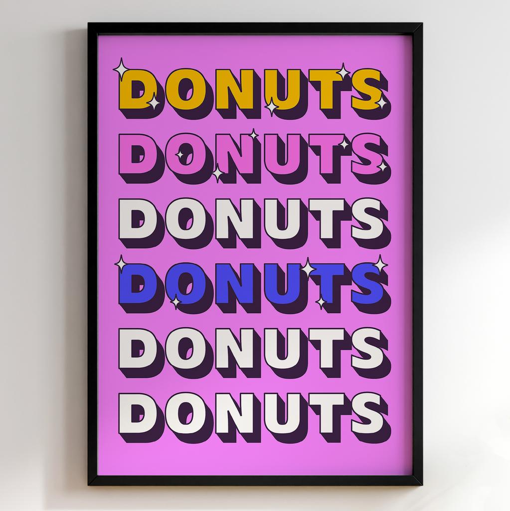 Постер з їжею для кухні | Яскравий арт у ретро-стилі