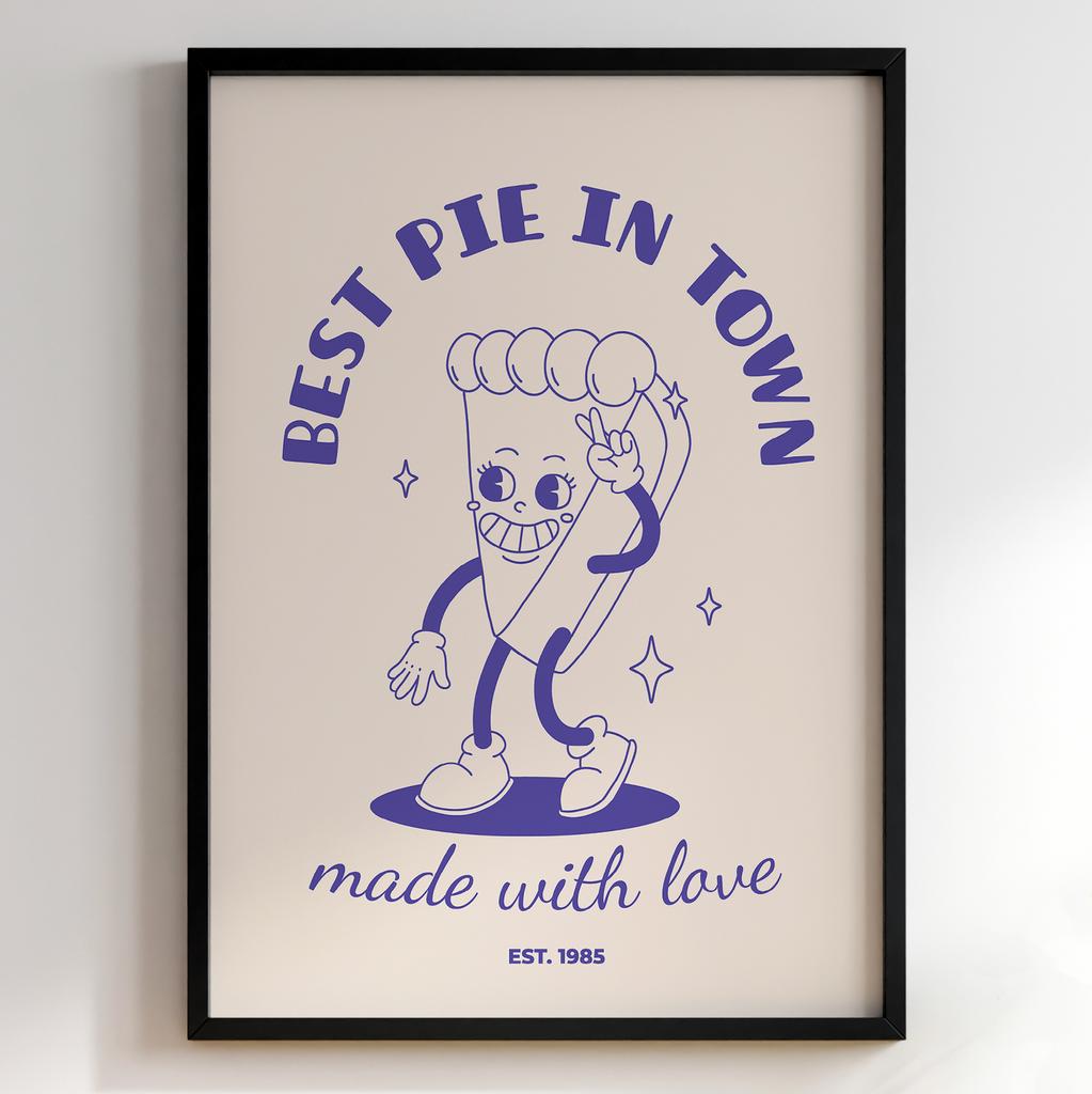 Постер з їжею для кухні | Яскравий арт у ретро-стилі