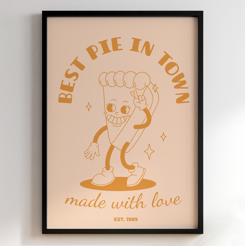 Постер з їжею для кухні | Яскравий арт у ретро-стилі