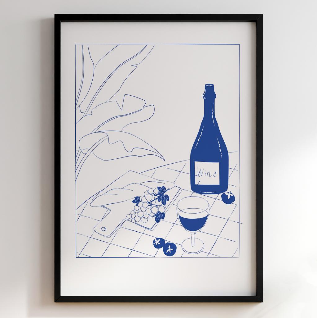 Пастельні постери з їжею | Декор для кухні у вінтажному стилі