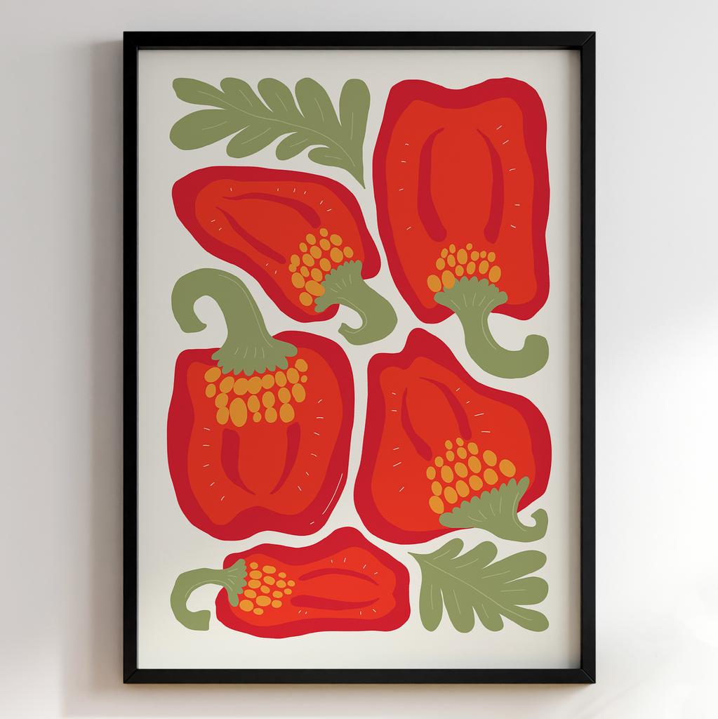 Пастельні постери з їжею | Декор для кухні у вінтажному стилі