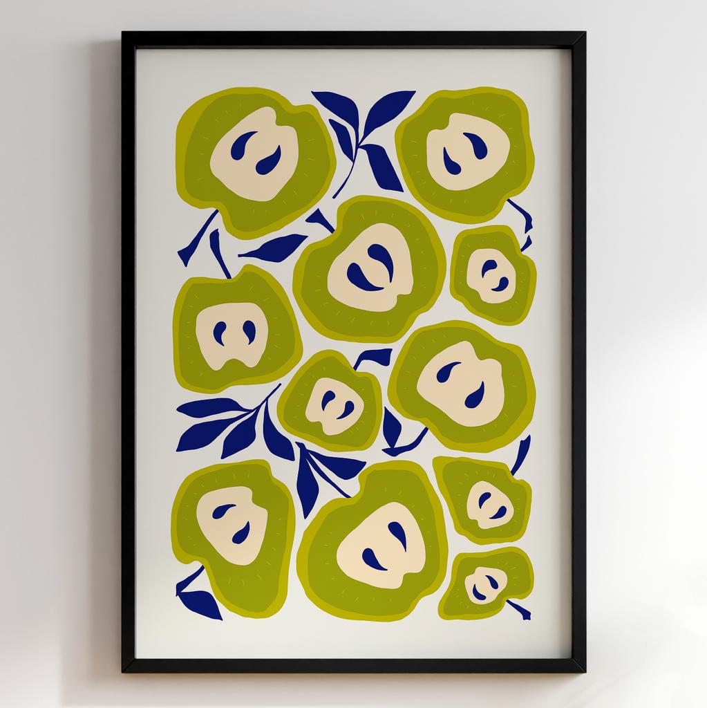 Пастельні постери з їжею | Декор для кухні у вінтажному стилі