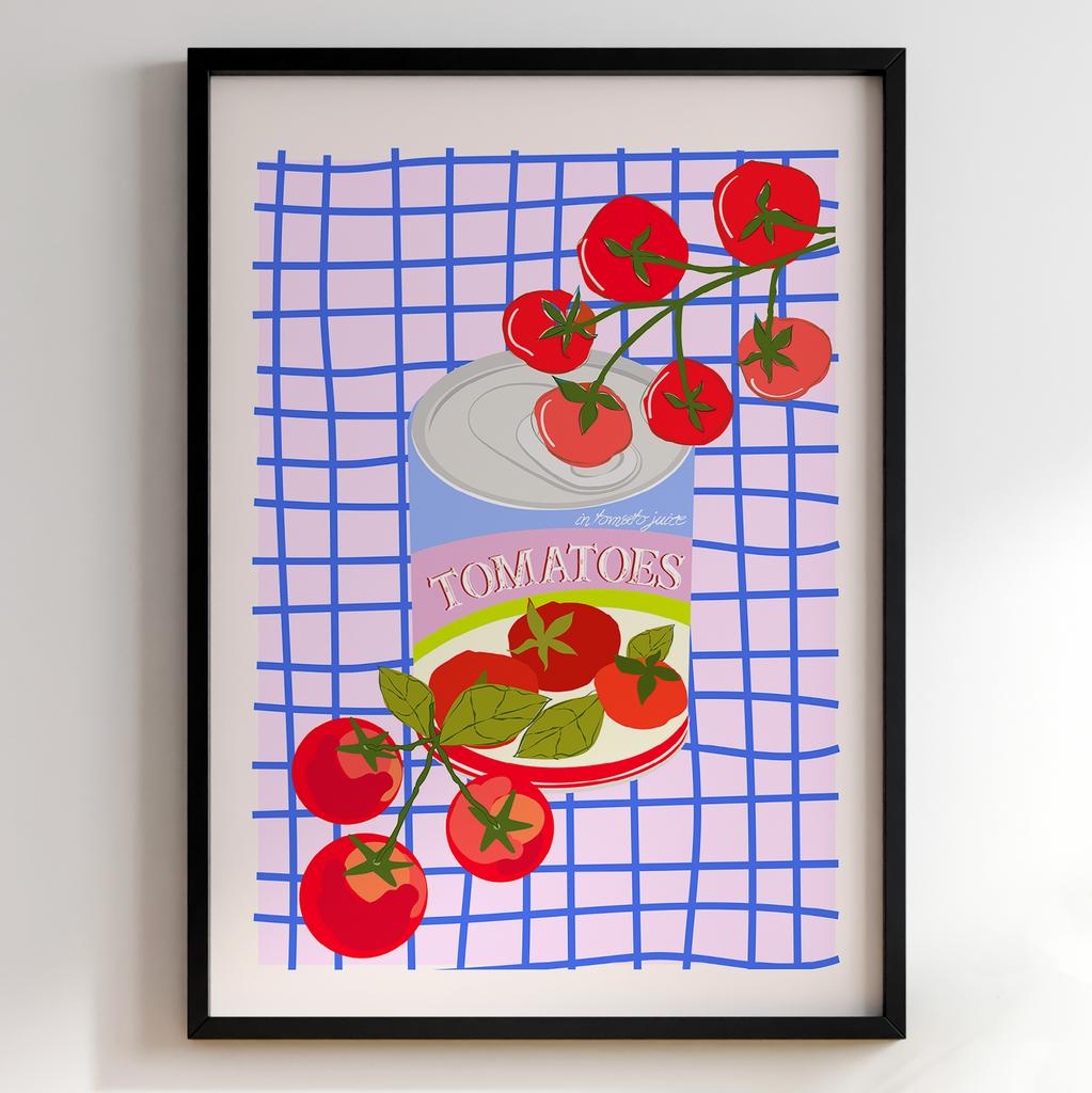 Пастельні постери з їжею | Декор для кухні у вінтажному стилі
