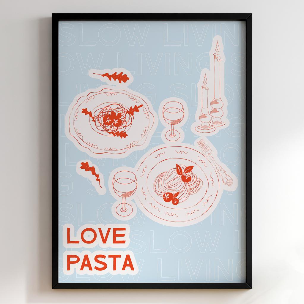 Пастельні постери з їжею | Декор для кухні у вінтажному стилі