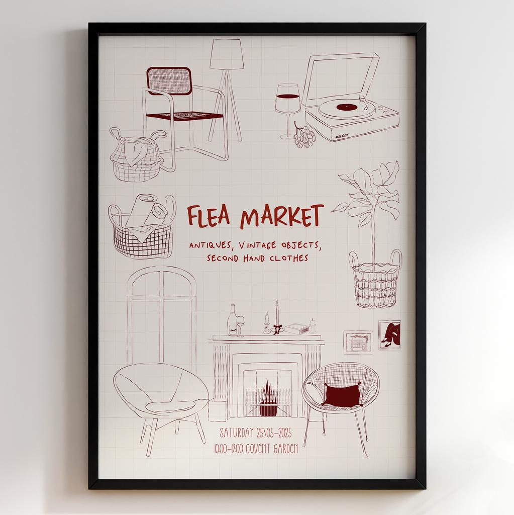 Пастельні постери з їжею | Декор для кухні у вінтажному стилі