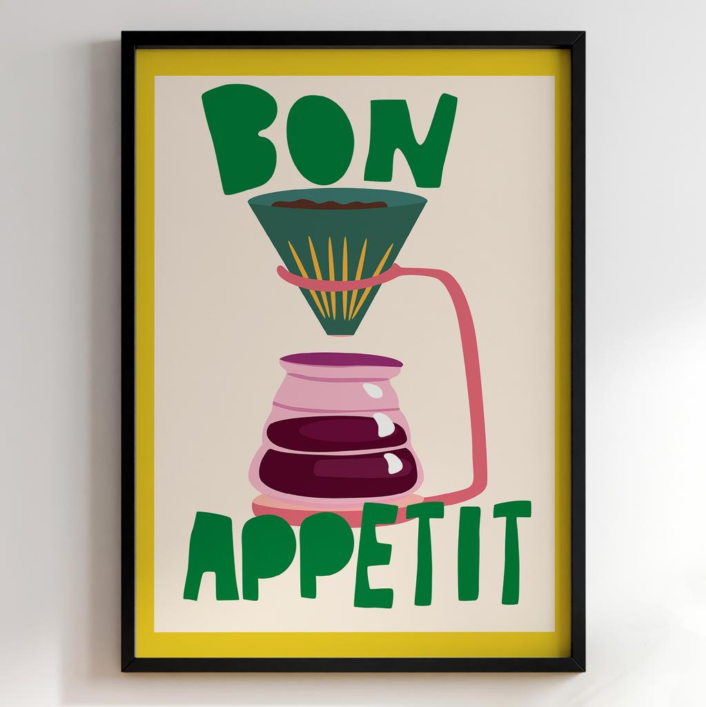 Пастельні постери з їжею | Декор для кухні у вінтажному стилі