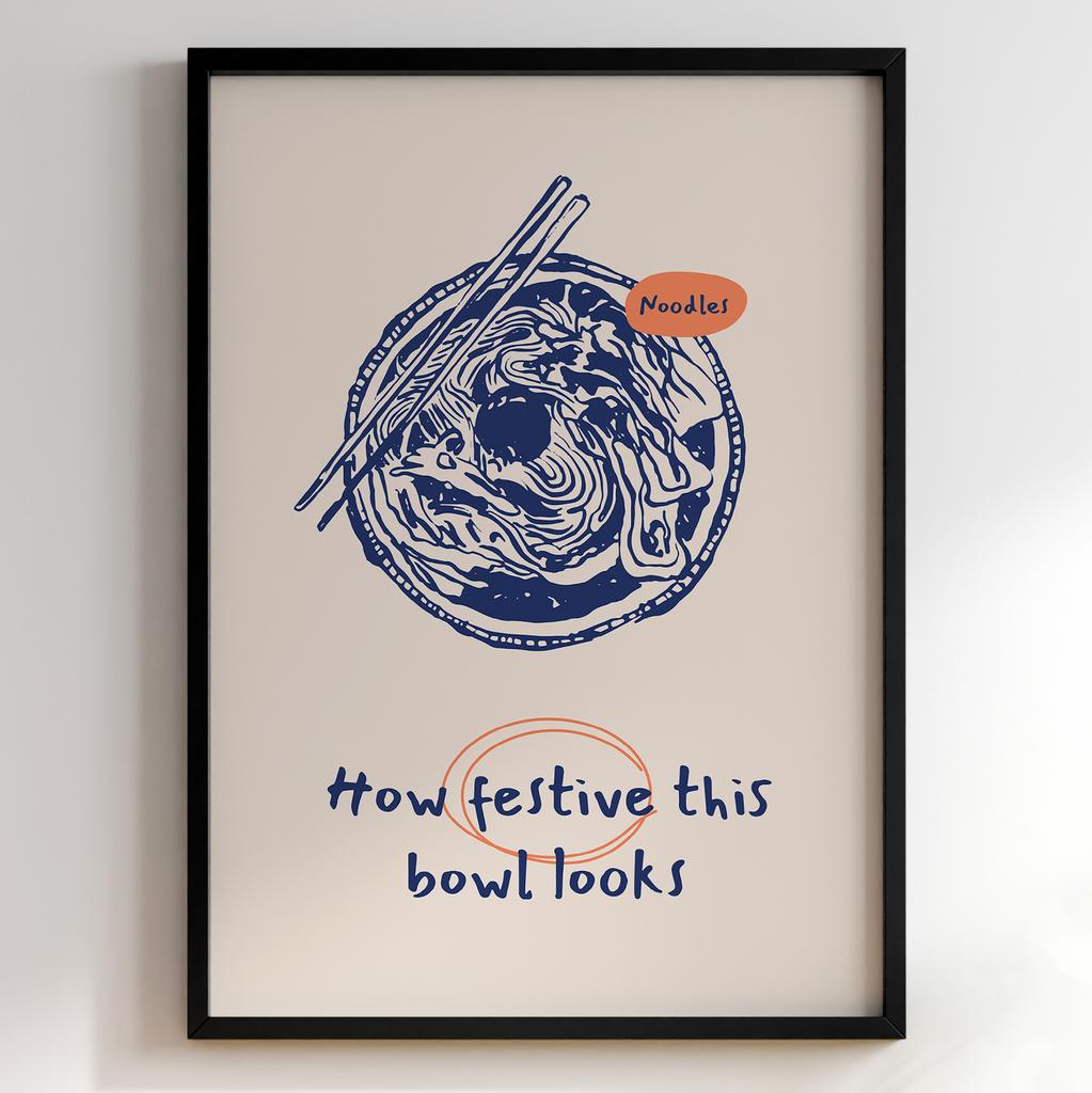 Постер з їжею для кухні та їдальні | Cучасна картина в рамі