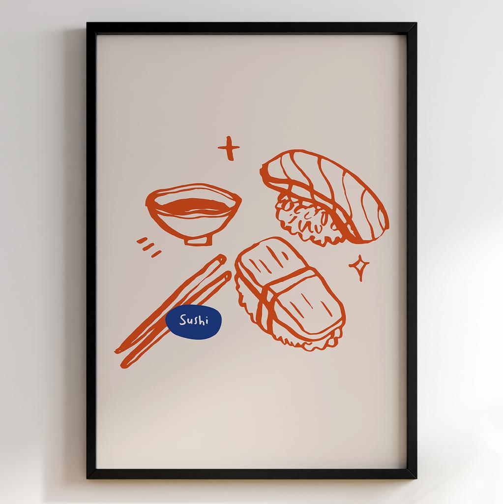 Постер з їжею для кухні та їдальні | Cучасна картина в рамі