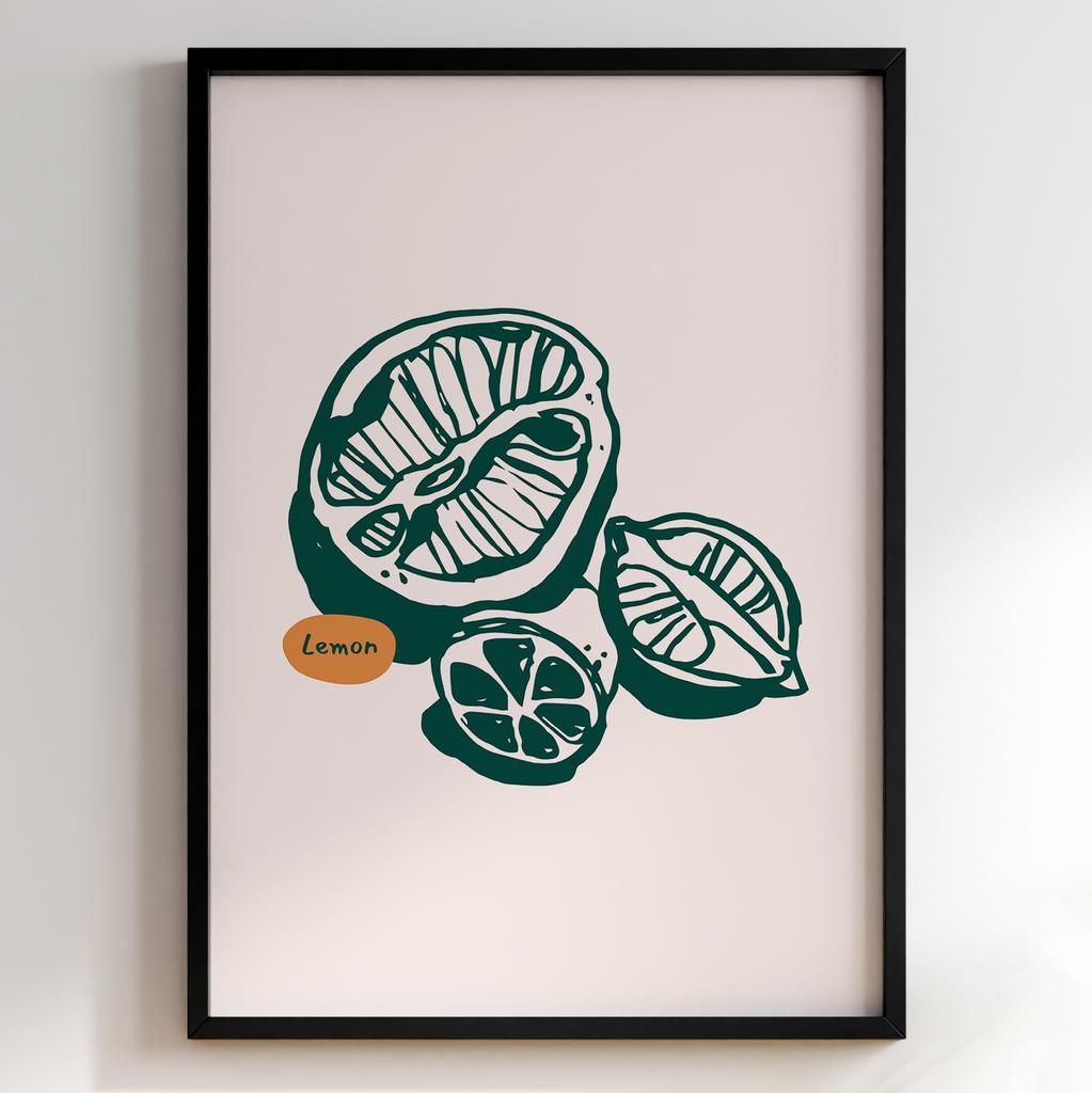 Постер з їжею для кухні та їдальні | Cучасна картина в рамі