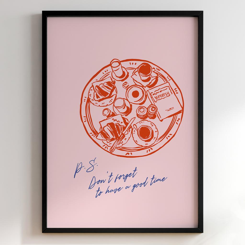 Постер з їжею для кухні та їдальні | Cучасна картина в рамі