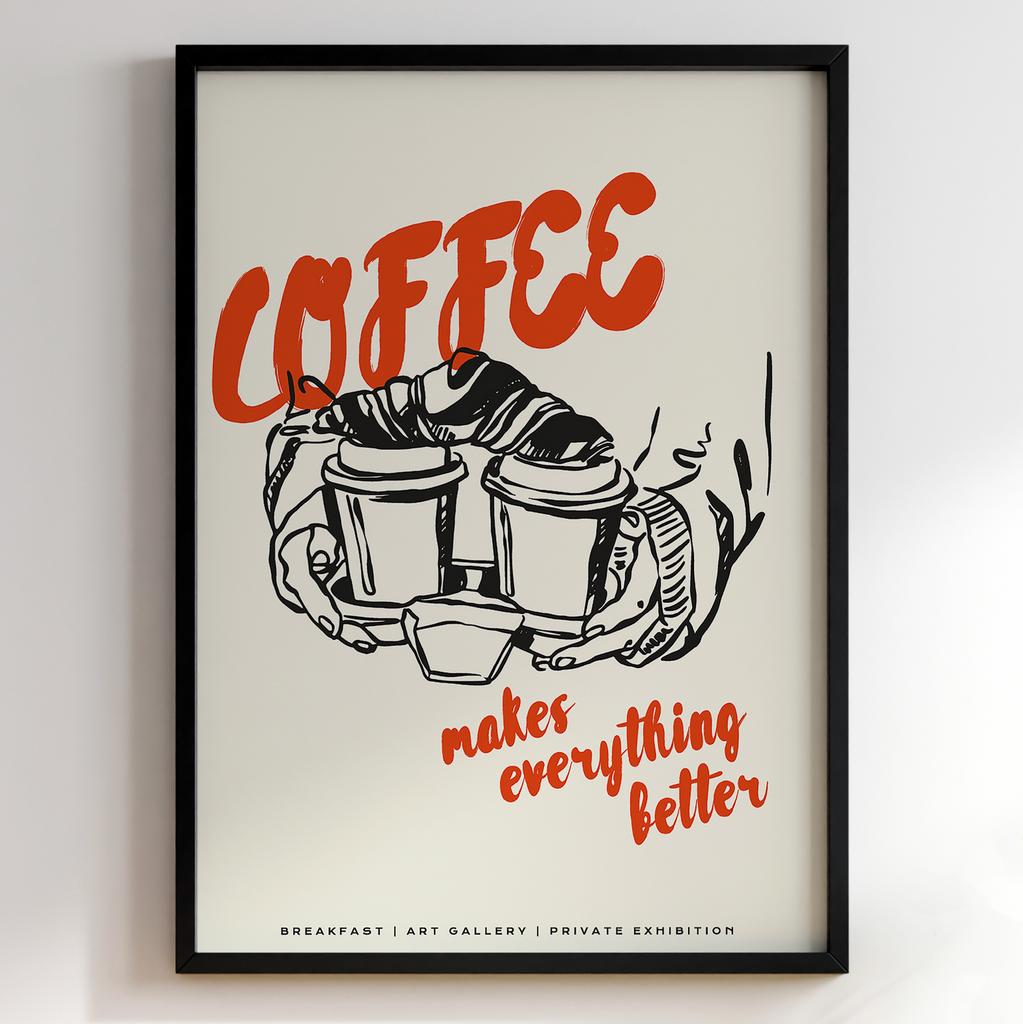 Постер з їжею для кухні та їдальні | Cучасна картина в рамі