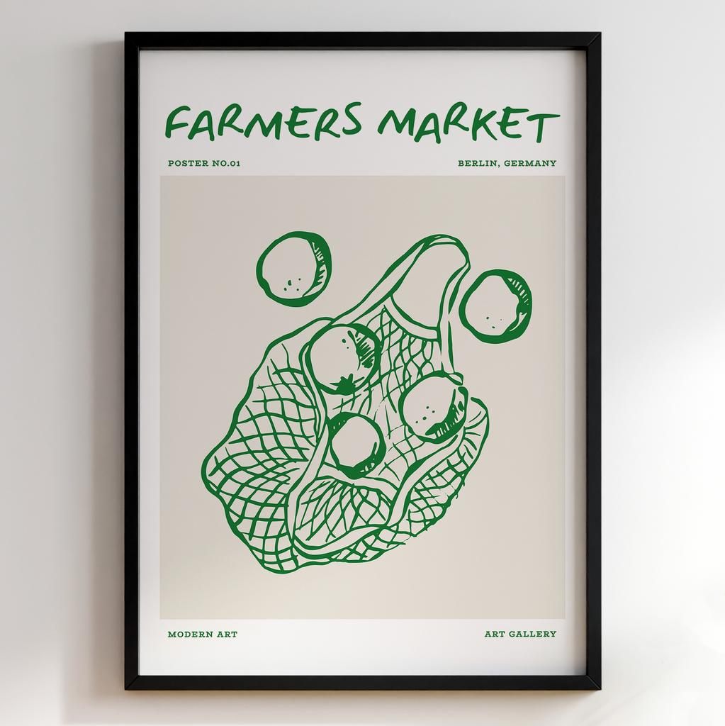 Постер з їжею для кухні та їдальні | Cучасна картина в рамі