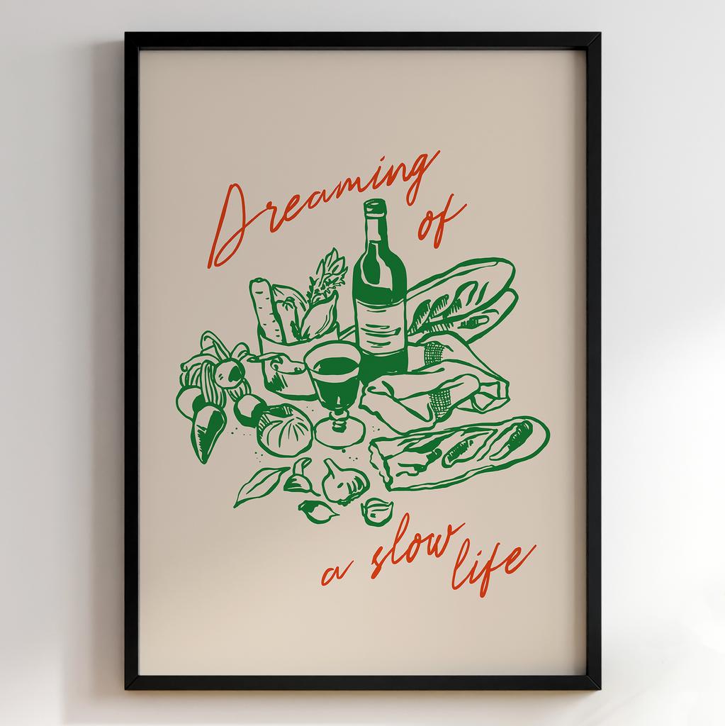 Постер з їжею для кухні та їдальні | Cучасна картина в рамі
