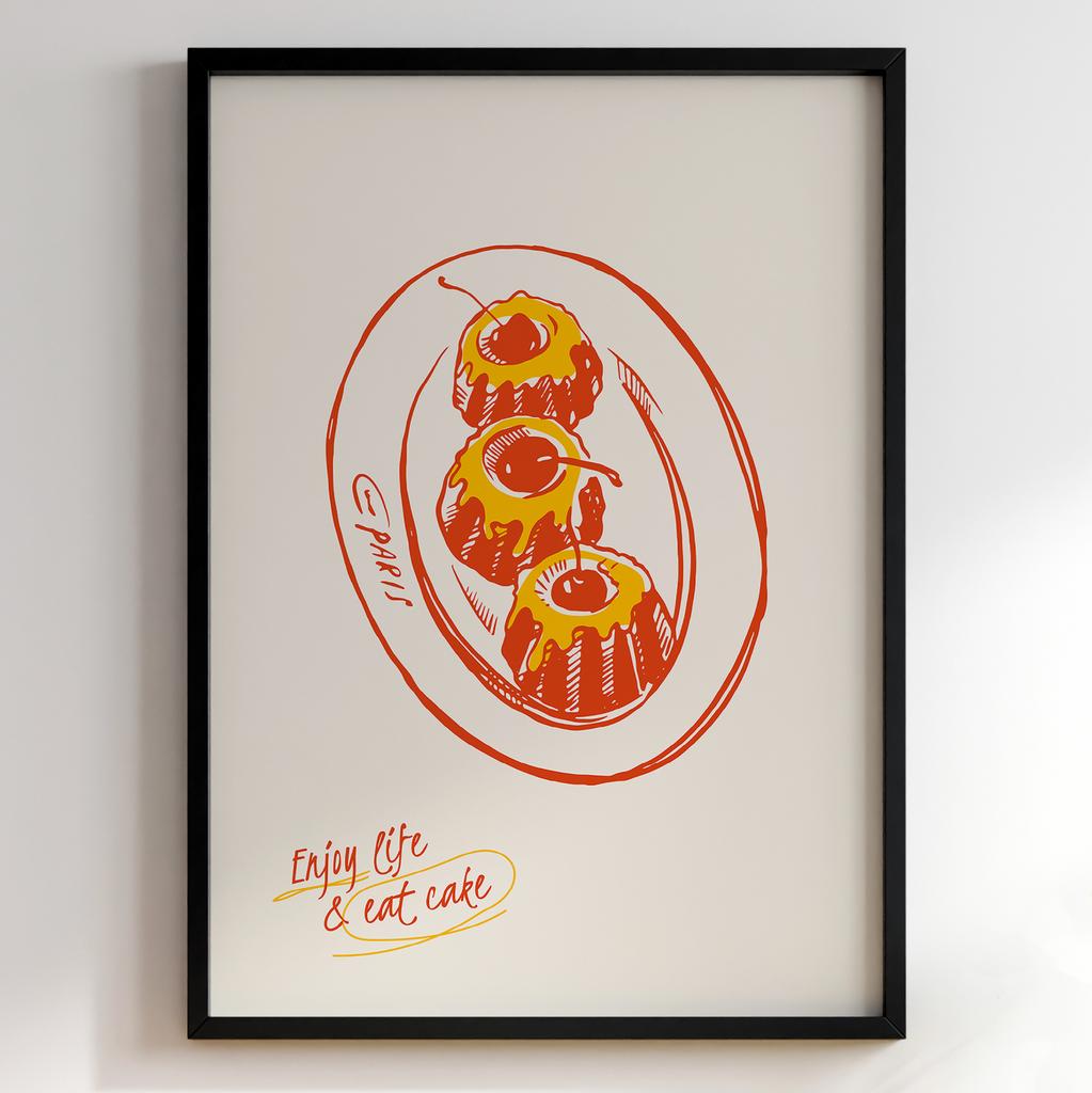 Постер з їжею для кухні та їдальні | Cучасна картина в рамі