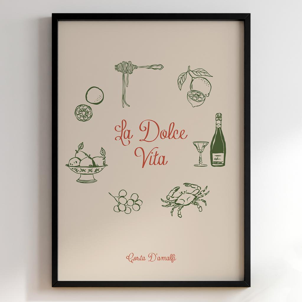 Постер з їжею для кухні та їдальні | Cучасна картина в рамі