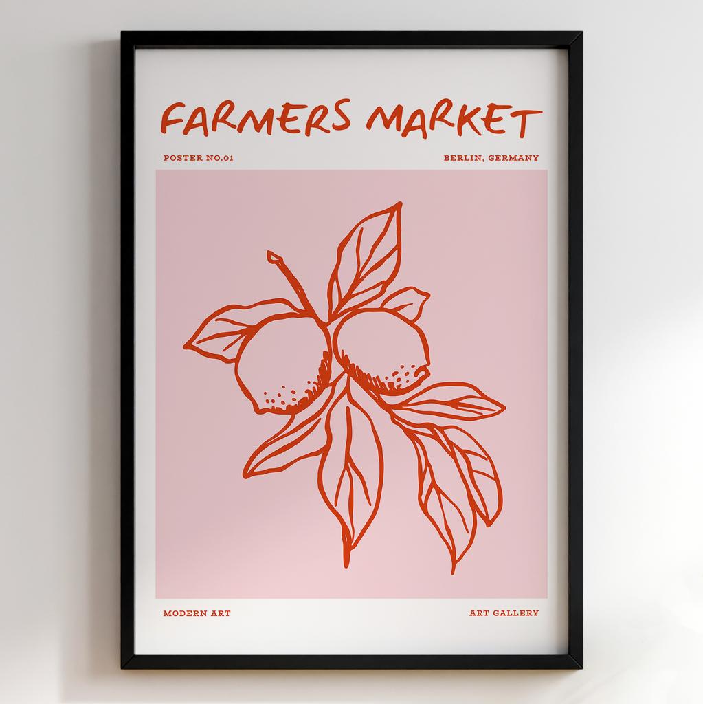 Постер з їжею для кухні та їдальні | Cучасна картина в рамі