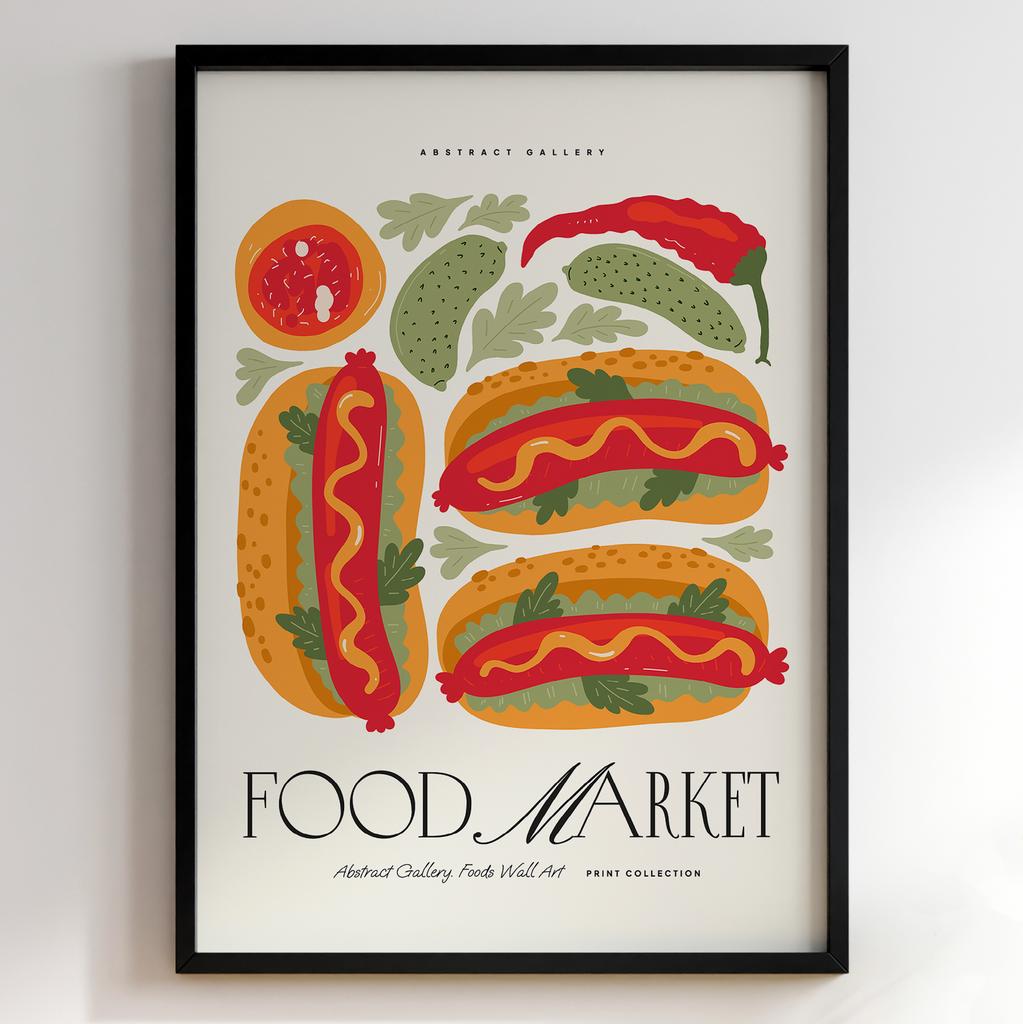 Постер з їжею для кухні та їдальні | Cучасна картина в рамі
