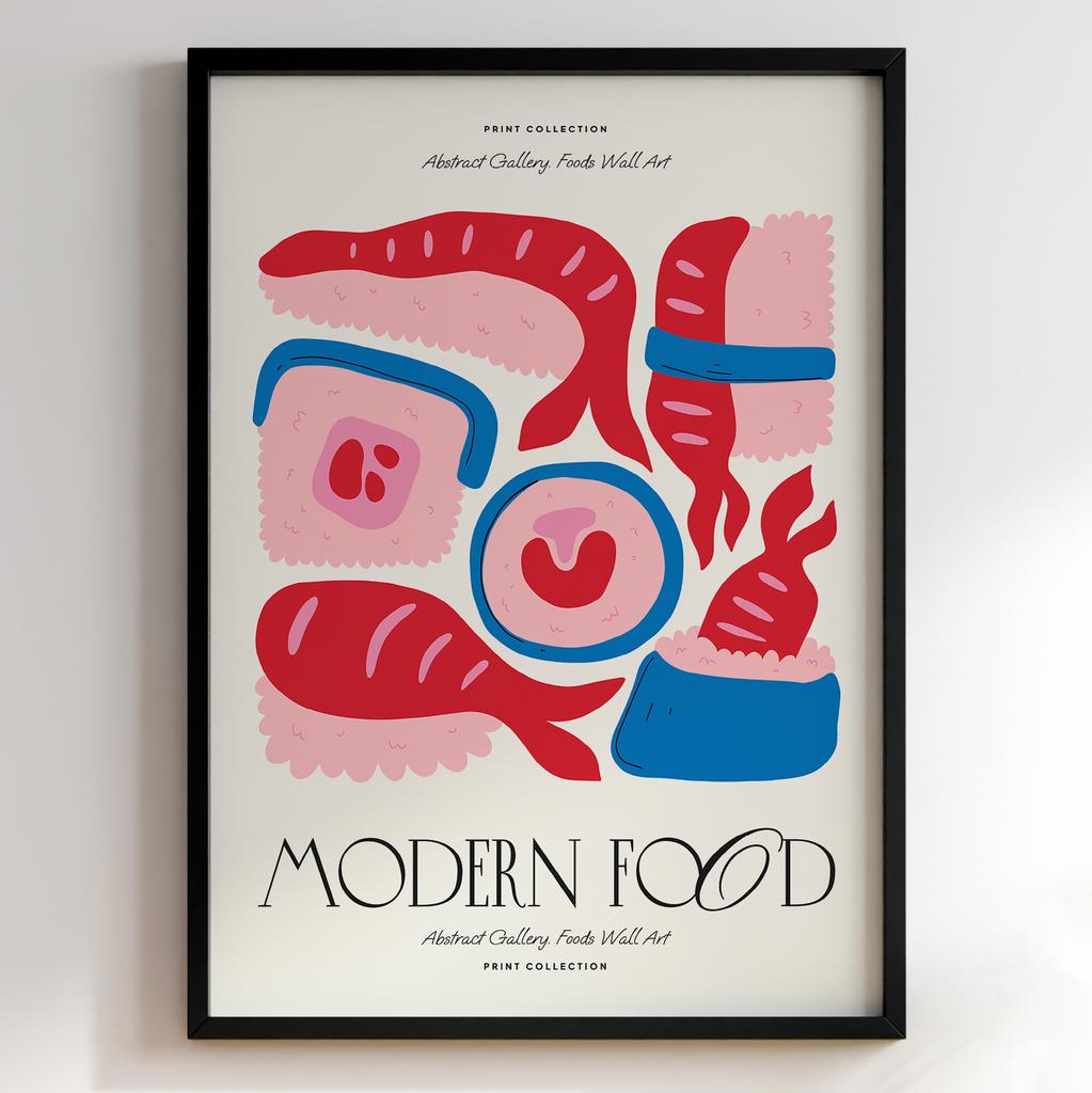Постер з їжею для кухні та їдальні | Cучасна картина в рамі