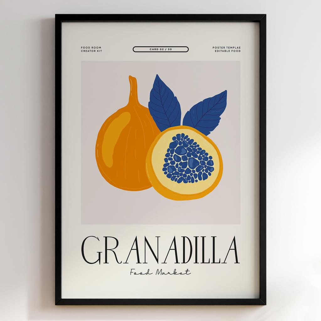 Постер з їжею для кухні та їдальні | Cучасна картина в рамі