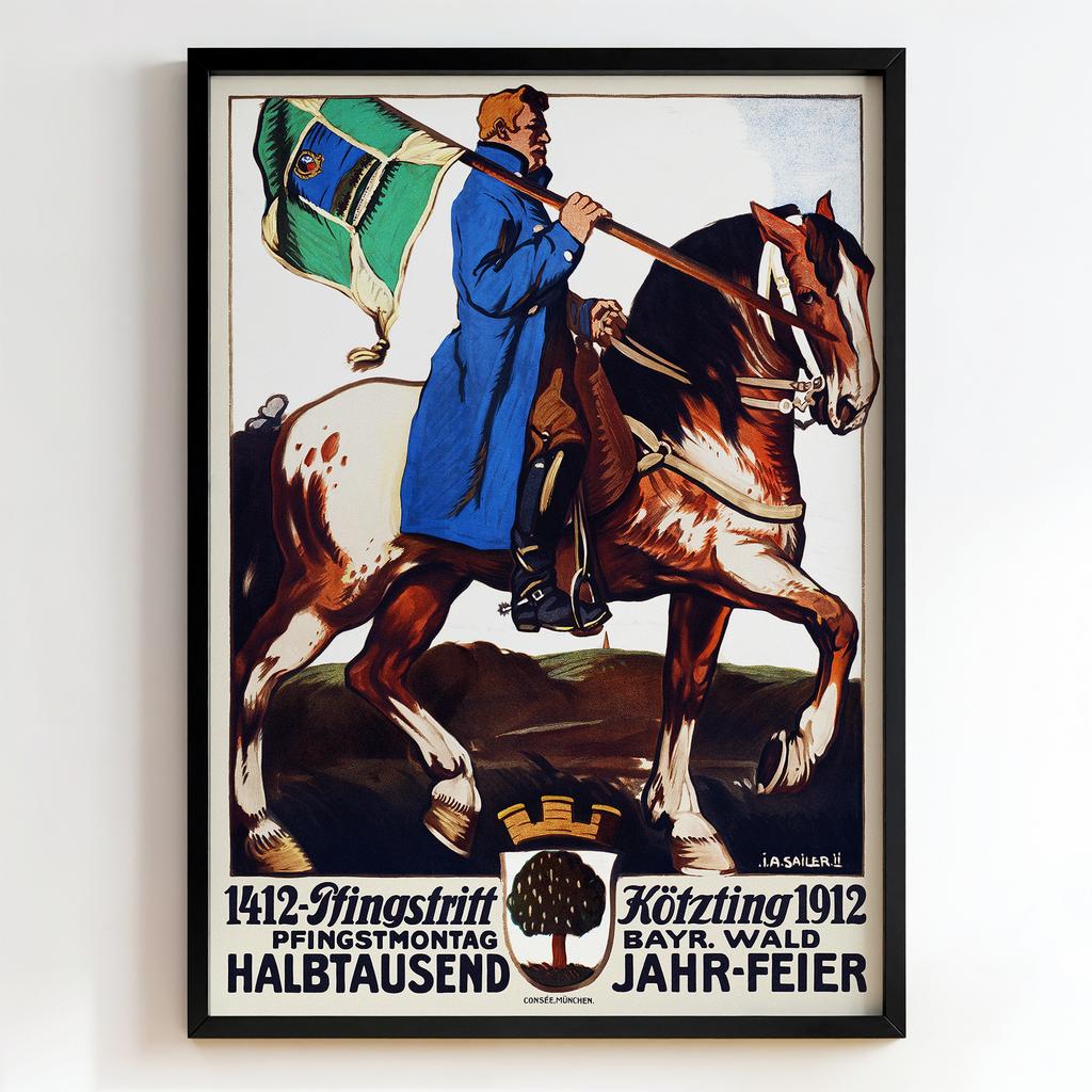 Ретро постер «Pfingstritt Kötzting 1912»