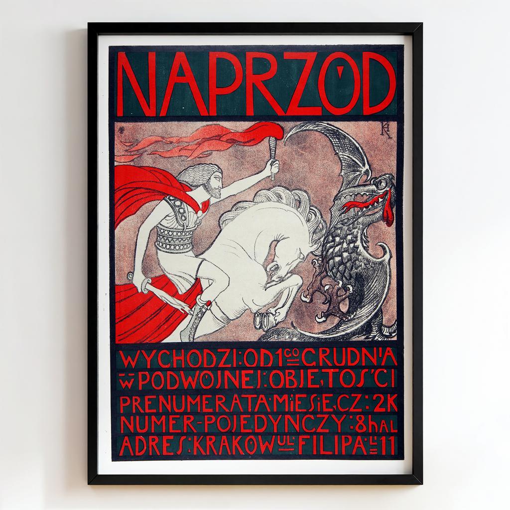Ретро постер «Naprzód»
