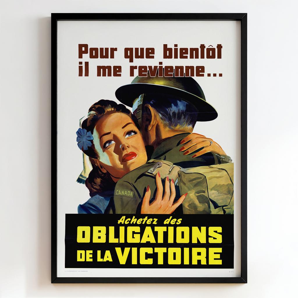 Ретро постер "Achetez des Obligations de la Victoire (1944)"