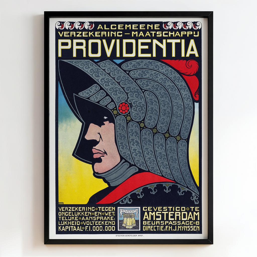 Ретро постер "Allgemeene Verzekering-Maatschappij Providentia (1910)"