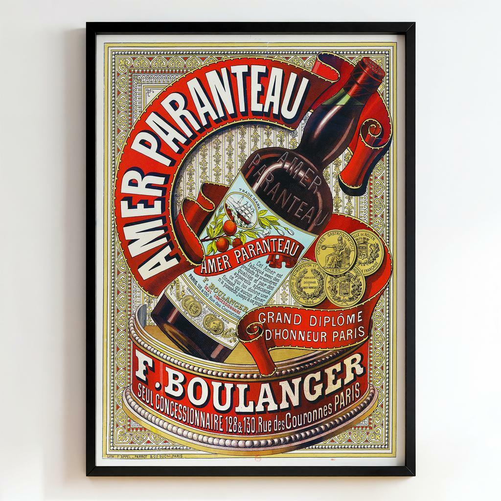 Ретро постер "Amer Paranteau – F. Boulanger (1887)"