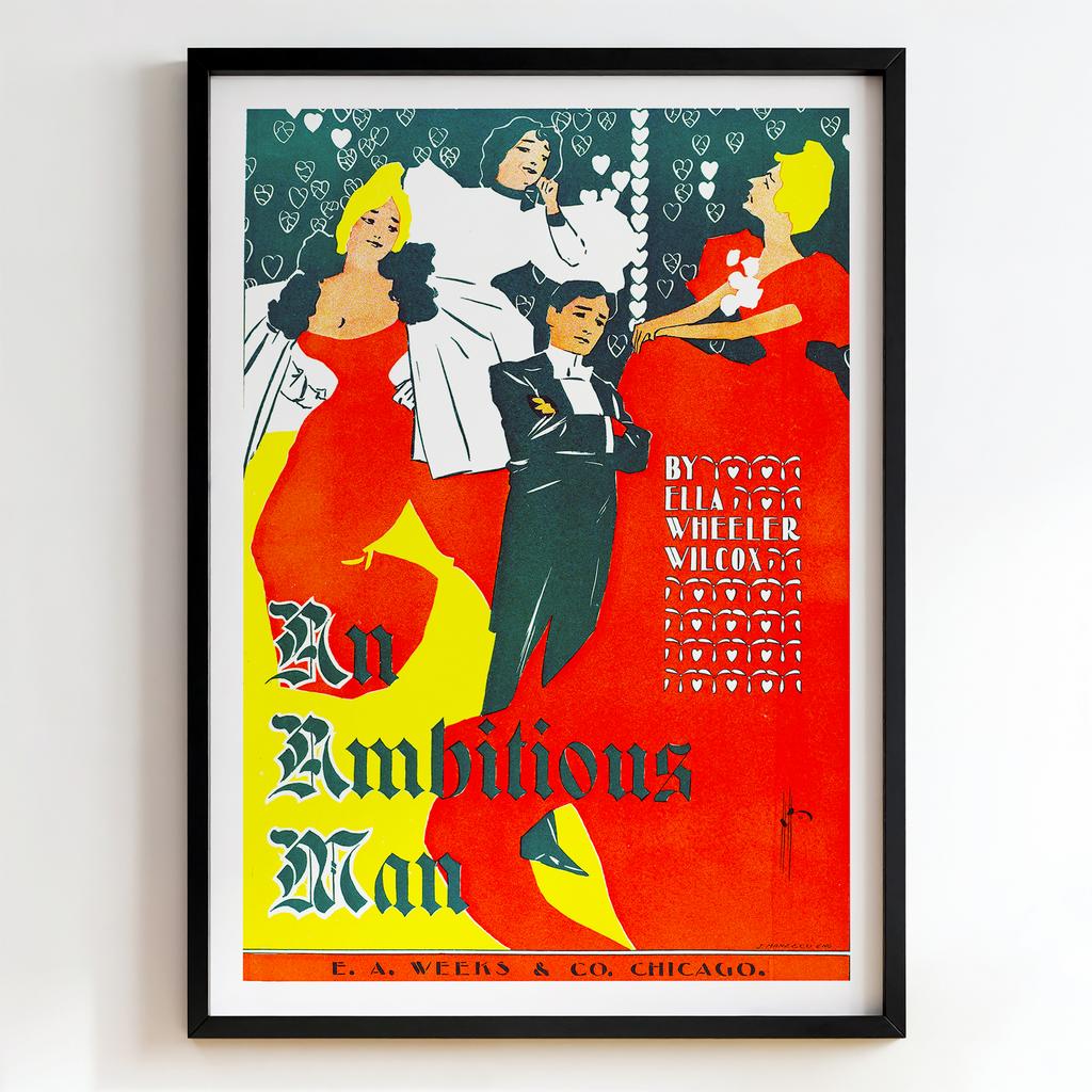 Ретро постер "An Ambitious Man (1896)"