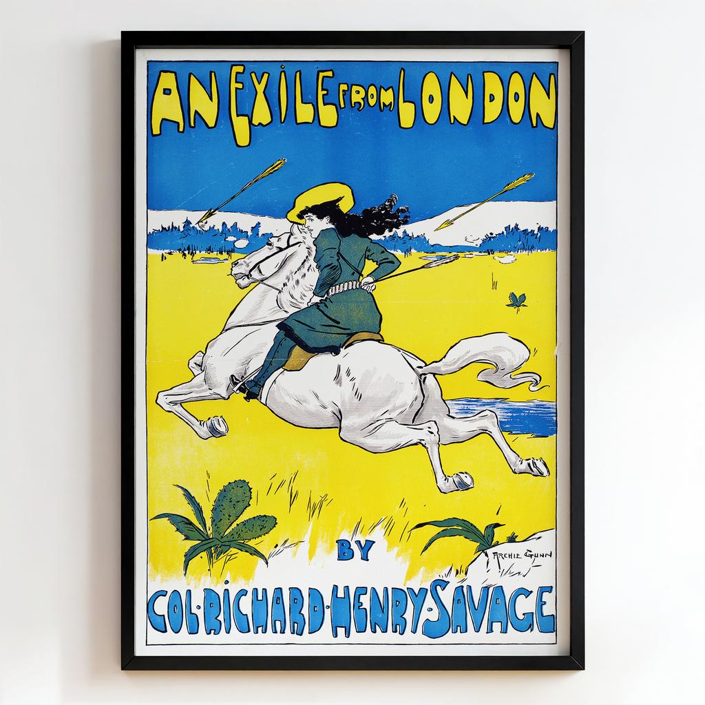 Ретро постер "An Exile from London (1900)"