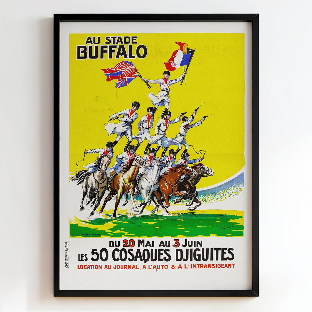 Ретро постер "At the Buffalo Stadium (1925)"