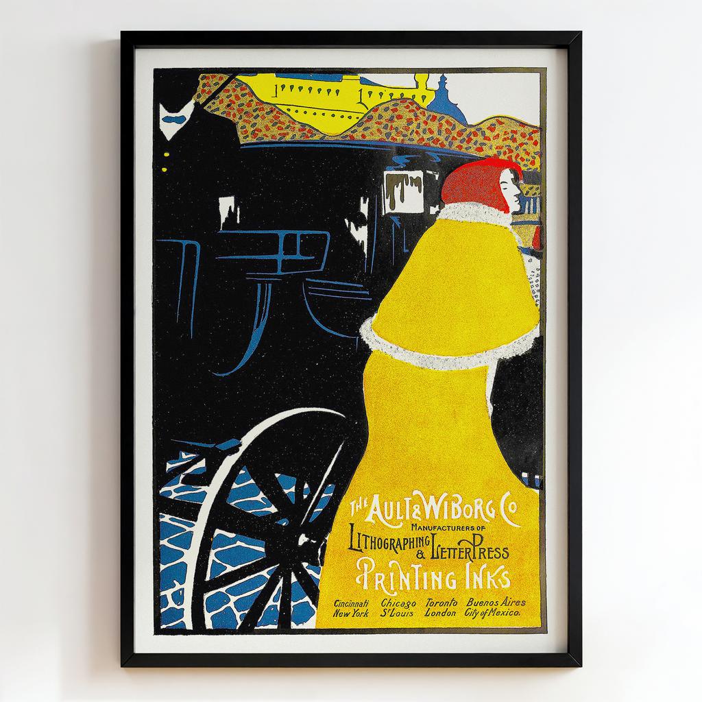 Ретро постер "Ault & Wiborg Printing Inks (1905)"